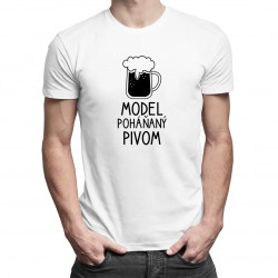 Model poháňaný pivom - pánske tričko s potlačou