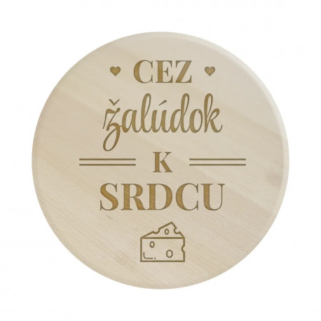 Cez žalúdok k srdcu - servírovacia otočná doska
