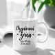 Vysnívaná žena (dátum) - personalizovaný produkt - keramický hrnček s potlačou