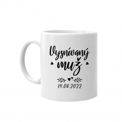 Vysnívaný muž (dátum) - personalizovaný produkt - keramický hrnček s potlačou