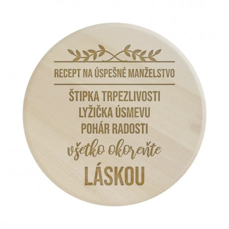 Recept na úspešné manželstvo - servírovacia otočná doska