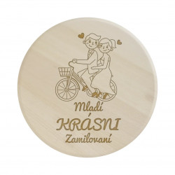 Mladí, krásni, zamilovaní - servírovacia otočná doska