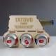 Tatovo výbušné zariadenie - tank na pivo s gravírovaním