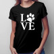 Love animals - dámske tričko s potlačou