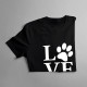 Love animals - dámske tričko s potlačou