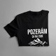 Pozerám sa na ľudí zhora - dámske tričko s potlačou