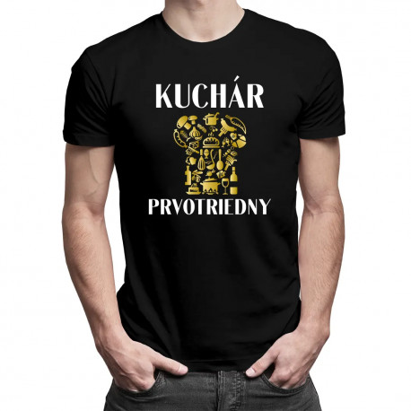 Prvotriedny kuchár - pánske tričko s potlačou