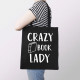 Crazy book lady - taška s potlačou