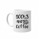 Books and coffee - keramický hrnček s potlačou