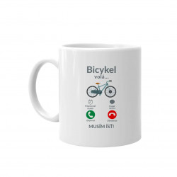 Bicykel volá - musím ísť v2 - keramický hrnček s potlačou