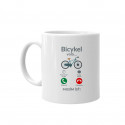 Bicykel volá - musím ísť v2 - keramický hrnček s potlačou