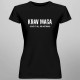 Krav maga - give it all or nothing - dámske tričko s potlačou