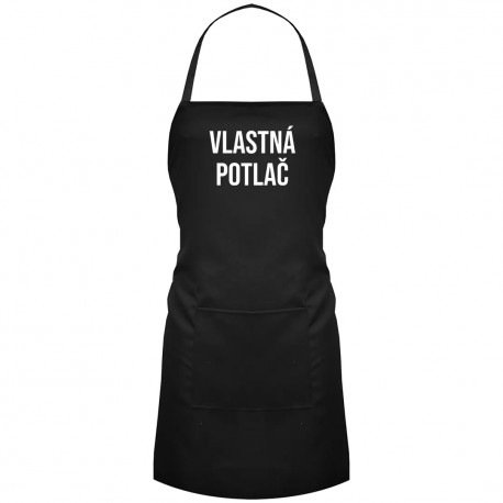 Zástěra s vlastnou potlačou