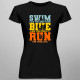 Triathlon - swim, bike, run - dámske tričko s potlačou
