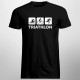 Triathlon - pánske tričko s potlačou