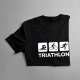 Triathlon - pánske tričko s potlačou