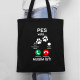 Pes volá - musím ísť - taška s potlačou