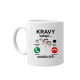 Kravy volajú, musím ísť - keramický hrnček s potlačou