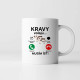 Kravy volajú, musím ísť - keramický hrnček s potlačou