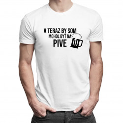 A teraz by som mohol byť na pive - pánske tričko s potlačou