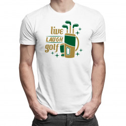 Live, laugh, golf - pánske tričko s potlačou