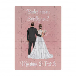 Budeš našou svedkyňou? - personalizovaný produkt - magnetické puzzle s potlačou