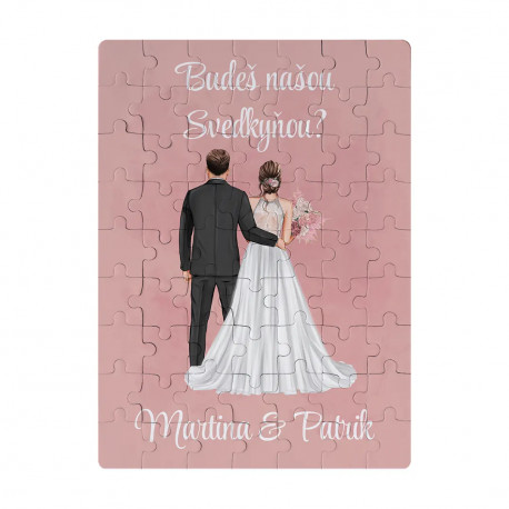 Budeš našou svedkyňou? - personalizovaný produkt - magnetické puzzle s potlačou