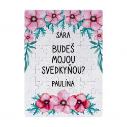 Budeš mojou svedkyňou? - personalizovaný produkt - magnetické puzzle s potlačou