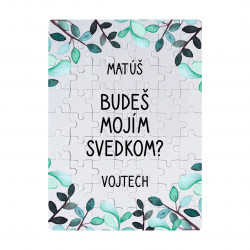 Budeš mojím svedkom? - personalizovaný produkt - magnetické puzzle s potlačou