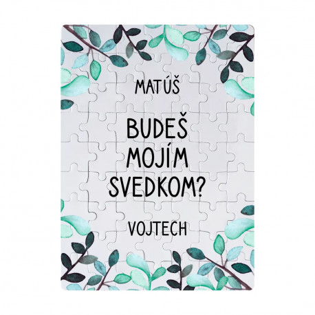 Budeš mojím svedkom? - personalizovaný produkt - magnetické puzzle s potlačou