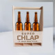 Super chlap a jeho šesťpivo - drevený nosič