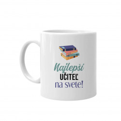 Najlepší učiteľ na svete - keramický hrnček s potlačou