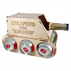 Chlapovo výbušné zariadenie - tank na pivo s gravírovaním