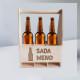 Sada + meno - personalizovaný produkt - drevený nosič