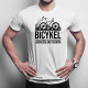 Bicykel - lacnejšie ako terapia - pánske tričko s potlačou