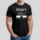 Kravy volajú, musím ísť v2 - pánske tričko s potlačou