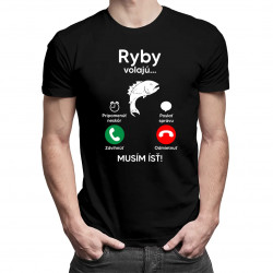 Ryby volajú, musím ísť - Pánske s potlačou