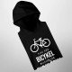 Viac ako bicykel milujem len svoju ženu - pánska mikina s kapucňou