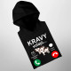 Kravy volajú, musím ísť - pánska mikina s kapucňou