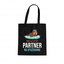 Najlepší partner na otužovanie - taška s potlačou