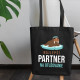 Najlepší partner na otužovanie - taška s potlačou