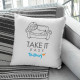 Take it easy - vankúš s potlačou