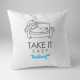 Take it easy - vankúš s potlačou