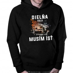 Dielňa volá, musím ísť - pánska mikina s kapucňou