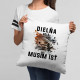 Dielňa volá, musím ísť - vankúš s potlačou