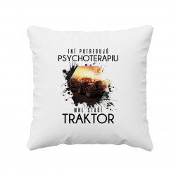 Mne stačí traktor - vankúš s potlačou