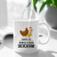 Nemám čas, musím ísť za svojimi dievčatami (sliepky) - keramický hrnček s potlačou