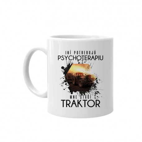 Mne stačí traktor - keramický hrnček s potlačou