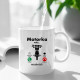 Motorka volá, musím ísť - keramický hrnček s potlačou
