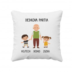 Dedkova partia - vankúš s potlačou - personalizovaný produkt